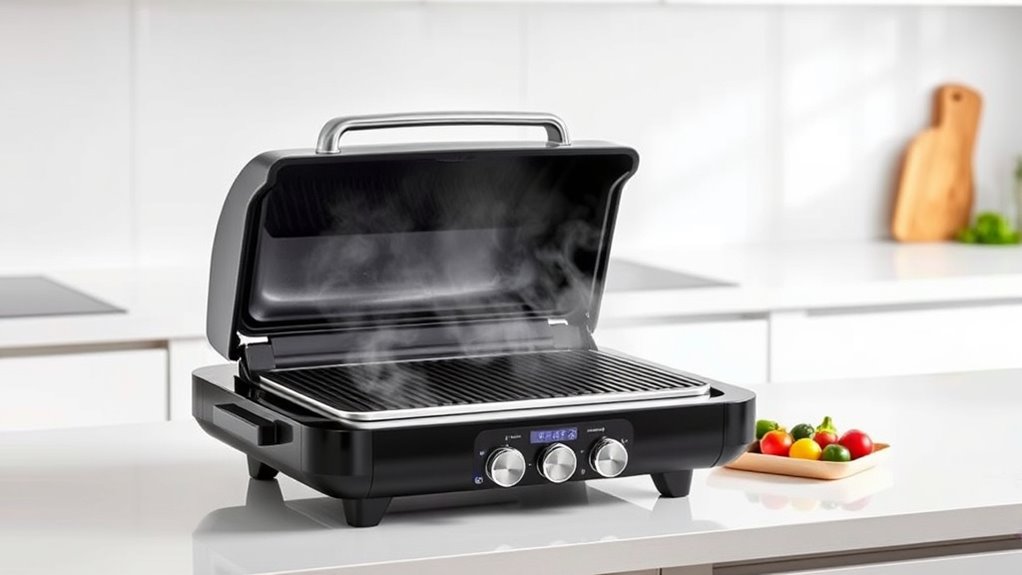 indoor smokeless grill features