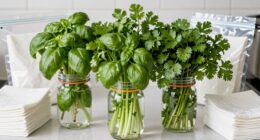 keep herbs dry and refrigerated