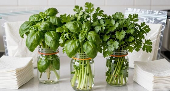 keep herbs dry and refrigerated