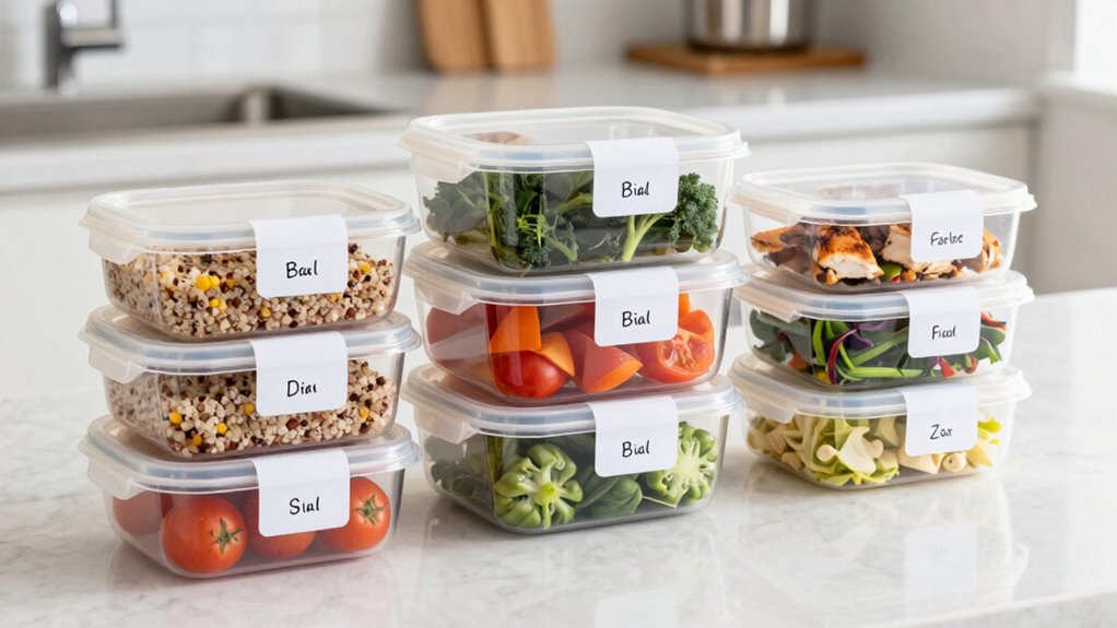 labeling keeps containers organized