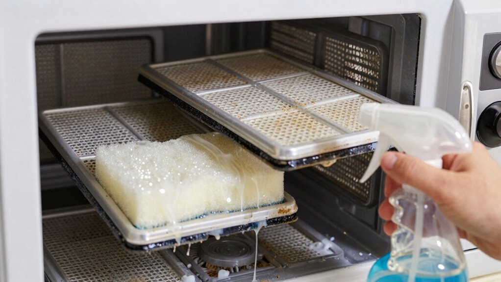 maintain microwave cleanliness daily