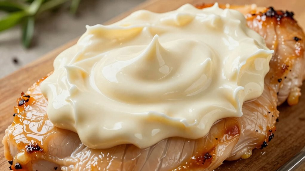 mayonnaise enhances juicy meats
