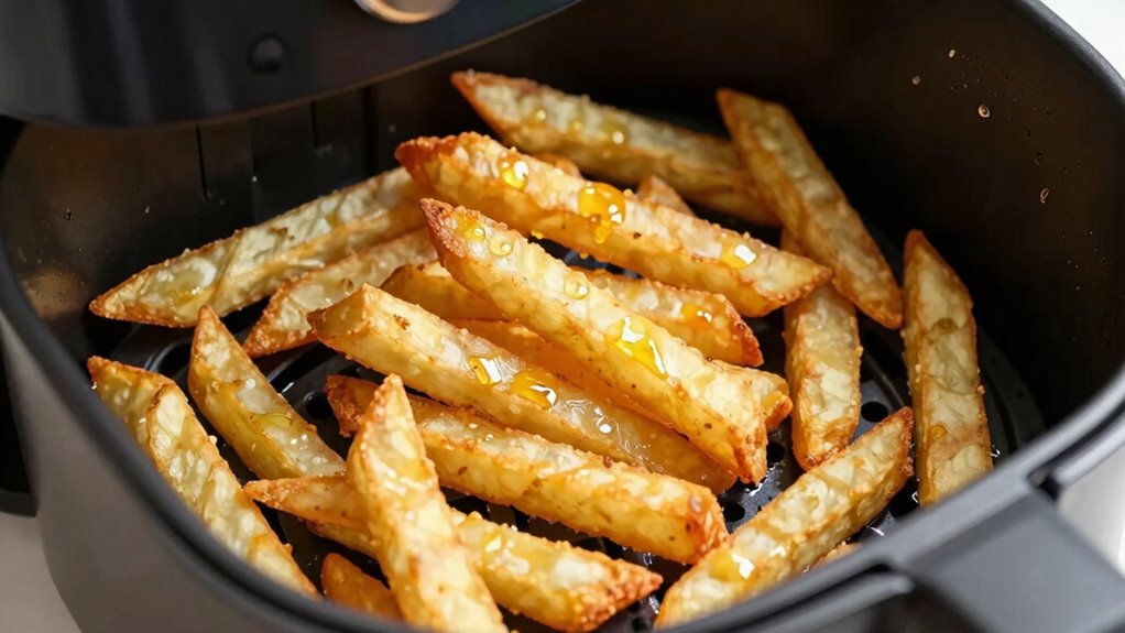 measure oil evenly carefully