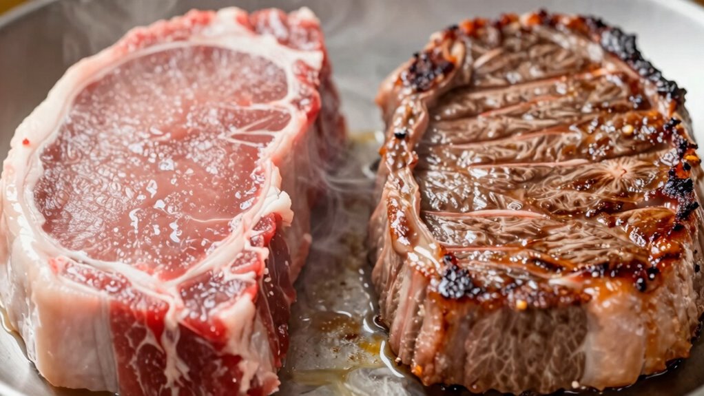 meat reduces when cooked