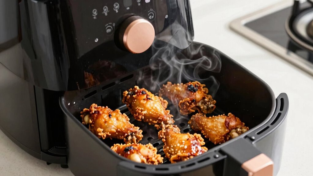 minimize fatty food smoke