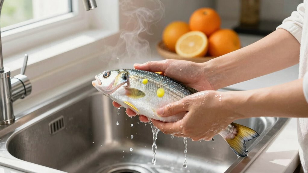 neutralize fishy sulfur compounds