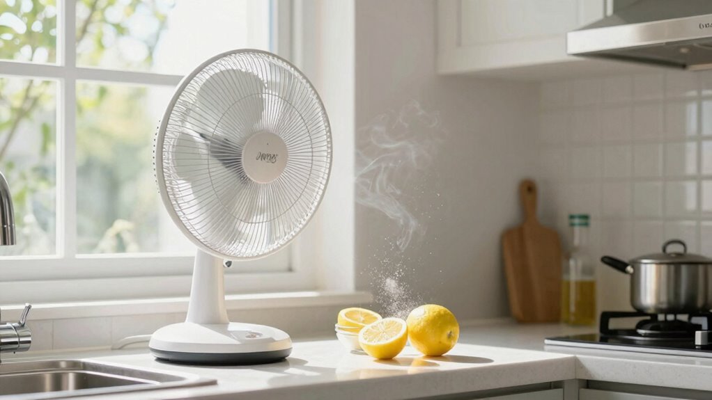 open windows fans deodorizers