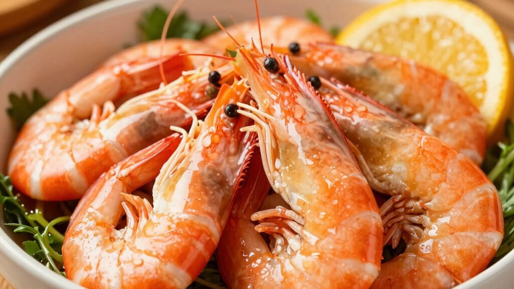 perfectly timed tender shrimp