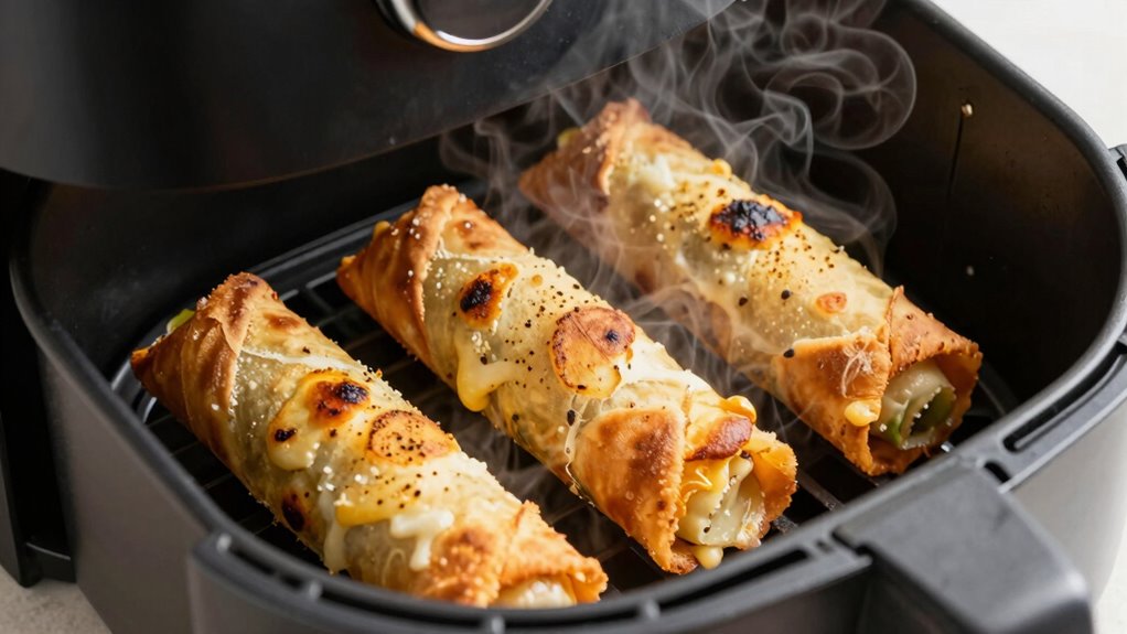 preheat oil shake cook