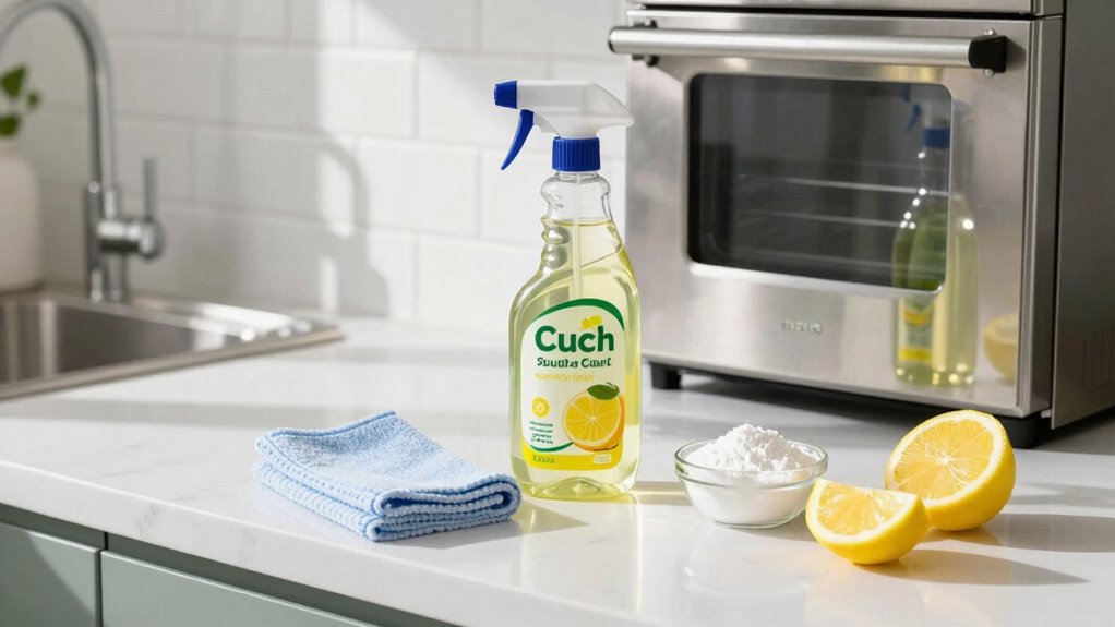 prepare supplies for quick clean