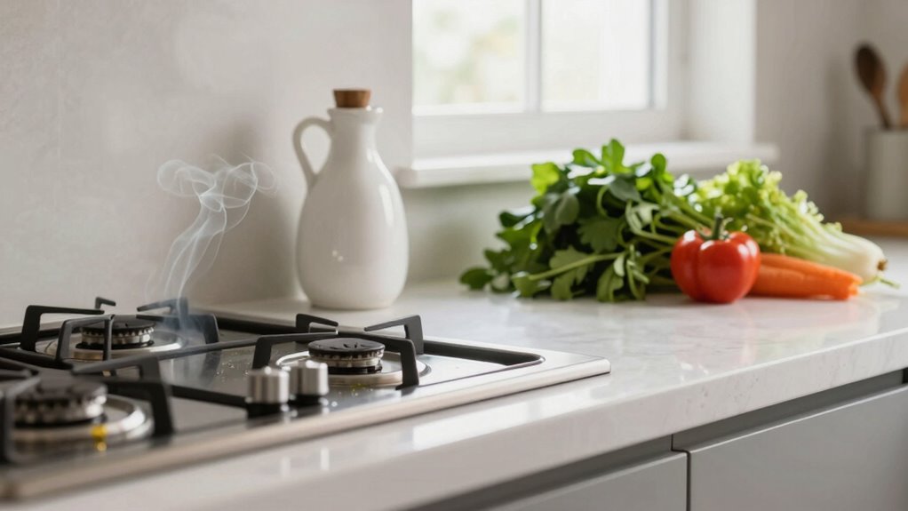 prevent burnt oil odors