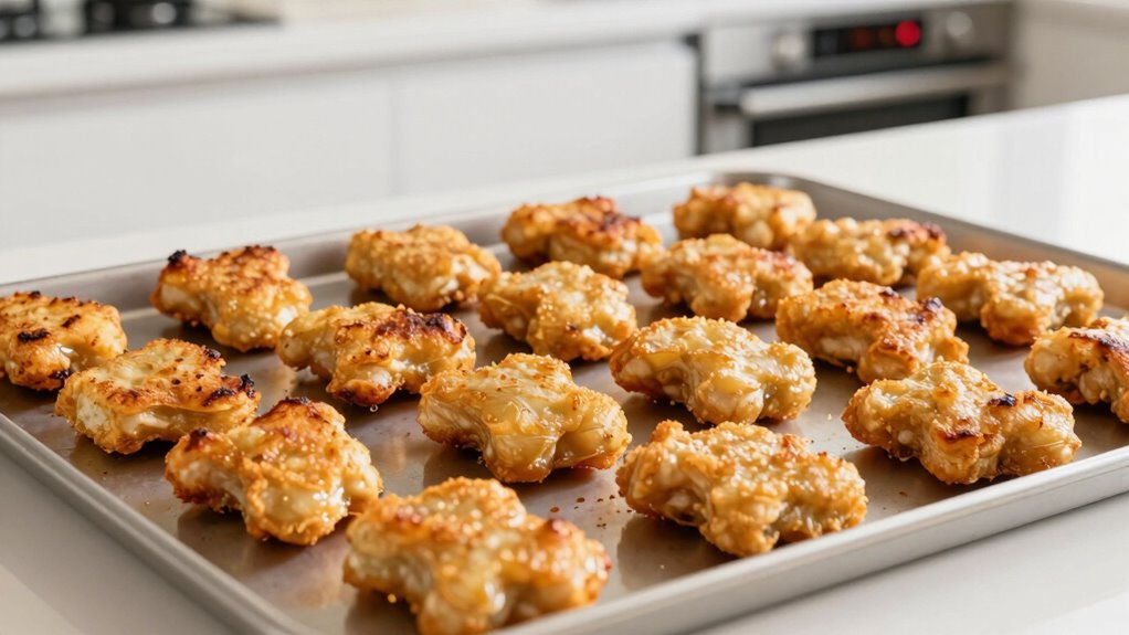 prevent unevenly burnt nuggets