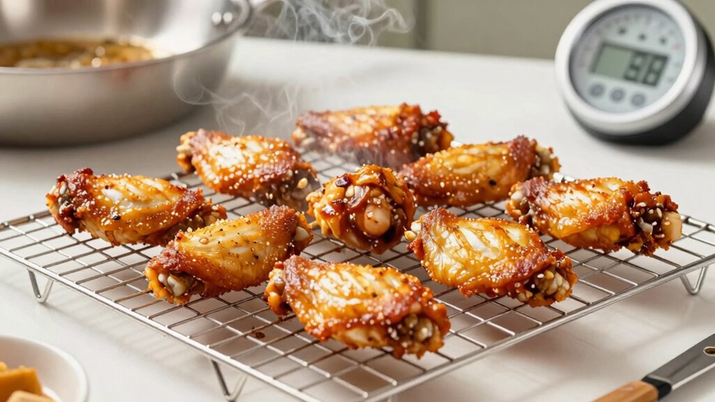 proper crispy wing cooking