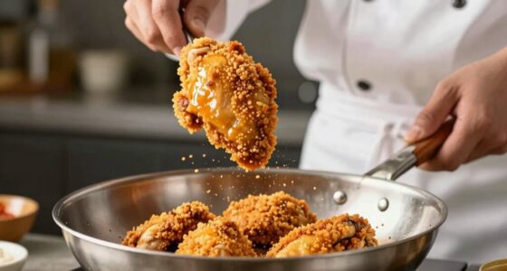 proper flipping technique maintains coating