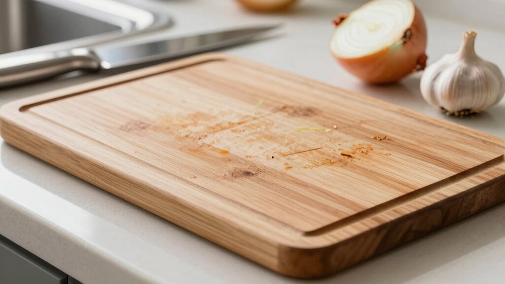 proper knife and board cleaning