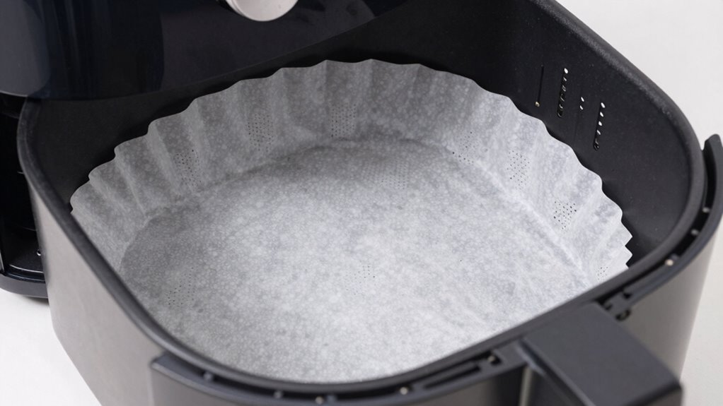 proper parchment paper placement