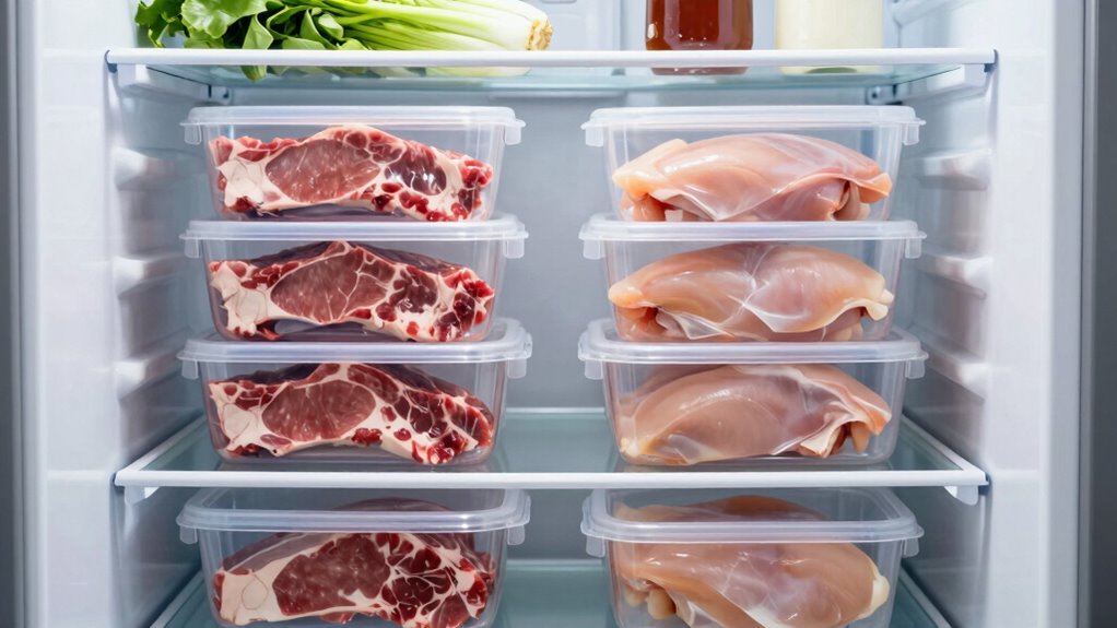 proper raw meat organization