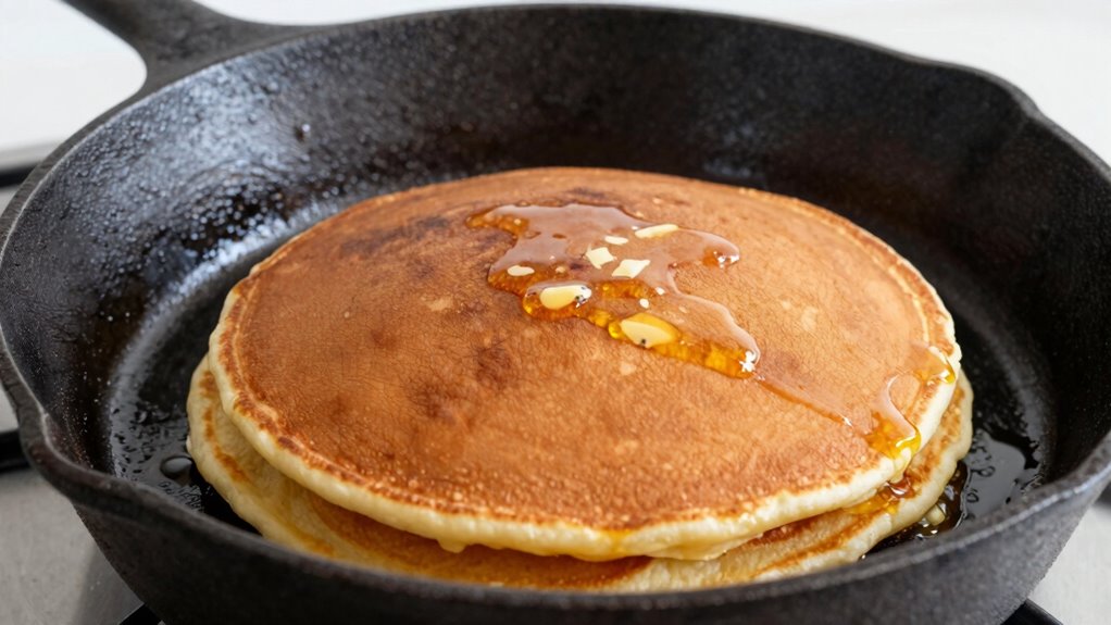 properly seasoned cookware prevents sticking