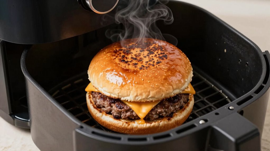 reheat burger crisply evenly