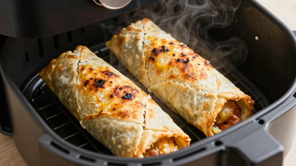 reheat frozen burrito evenly