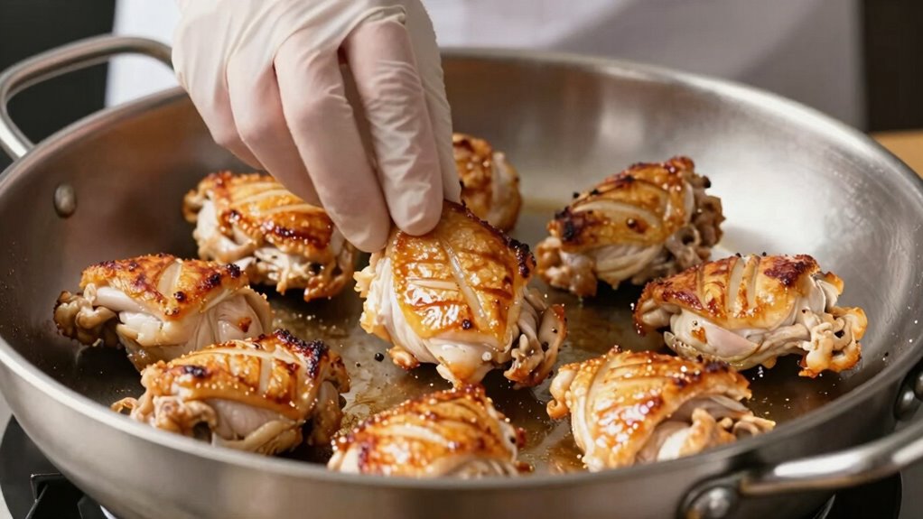 rotate and flip food evenly