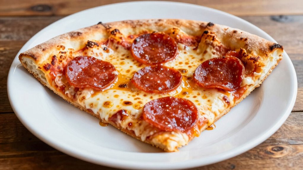 safe crispy reheated pizza