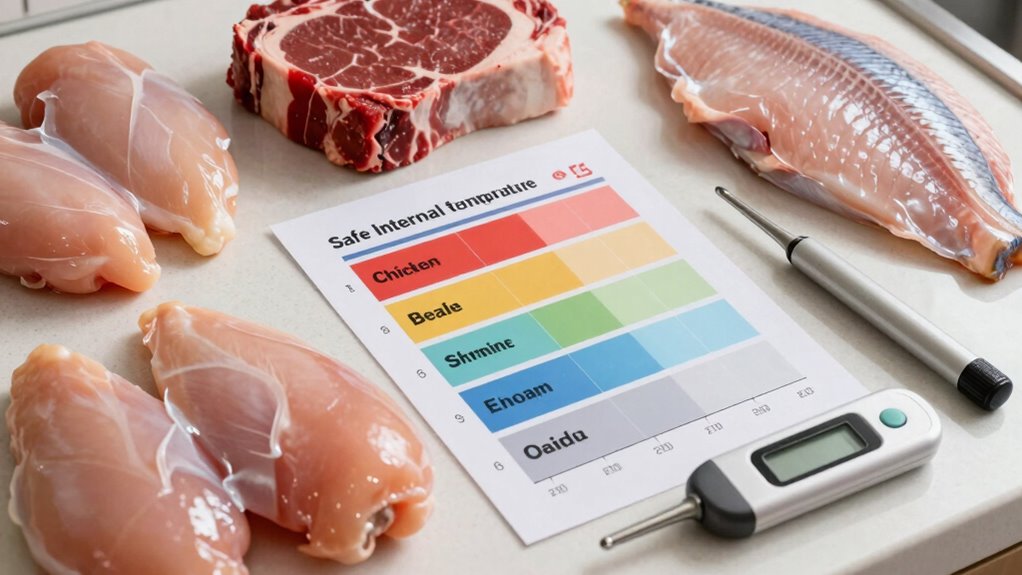 safe meat cooking temperatures