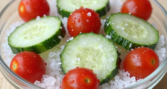 salt draws moisture from vegetables