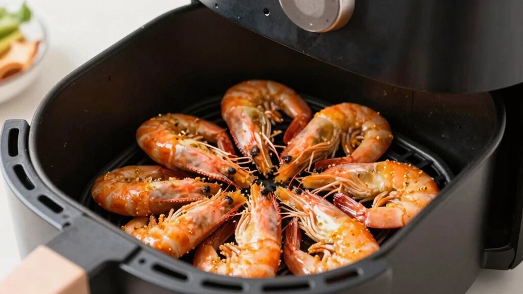set temperature cook shrimp