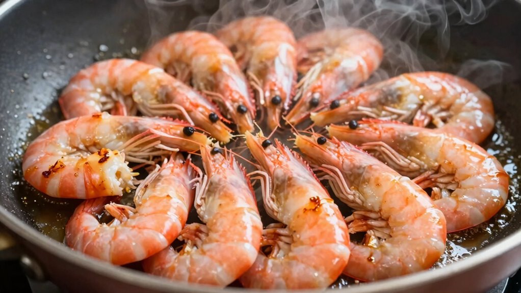 shrimp overcooks rapidly