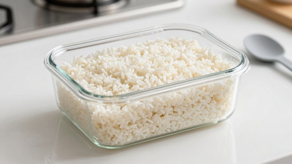 store cooked rice properly