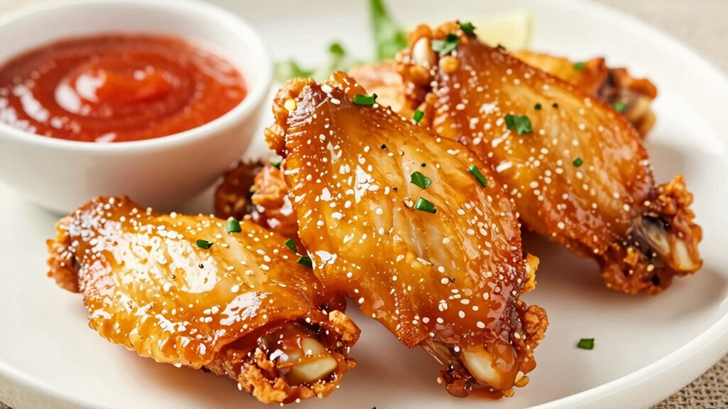 stylish flavorful wing presentation