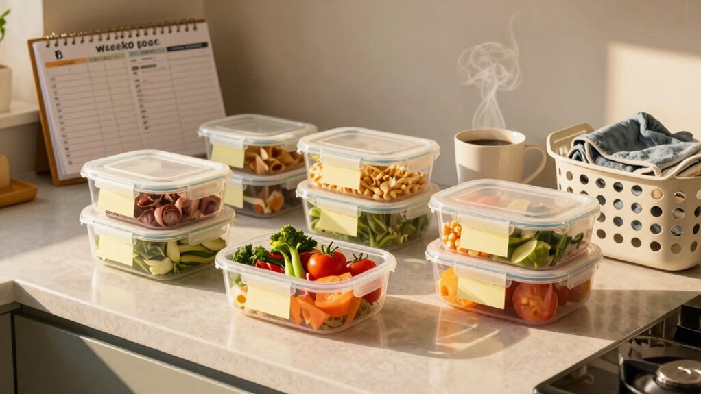 sunday prep reduces weeknight stress