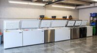 top garage chest freezers