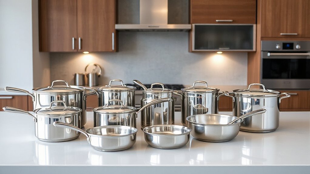 top induction steel cookware