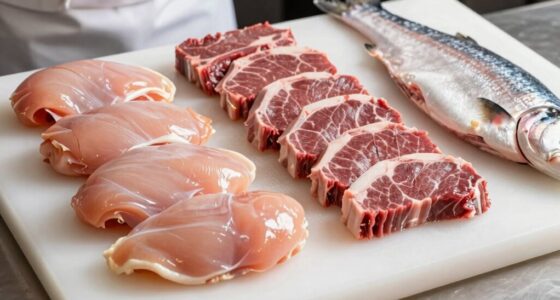 uniformly cut protein pieces