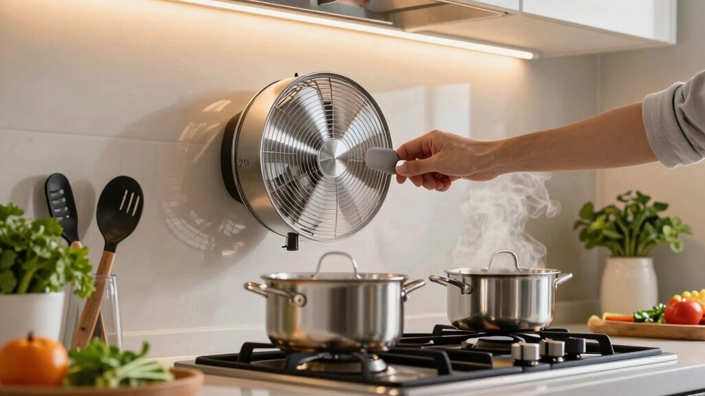 use fan before during after