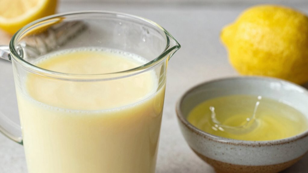 use lemon vinegar for buttermilk