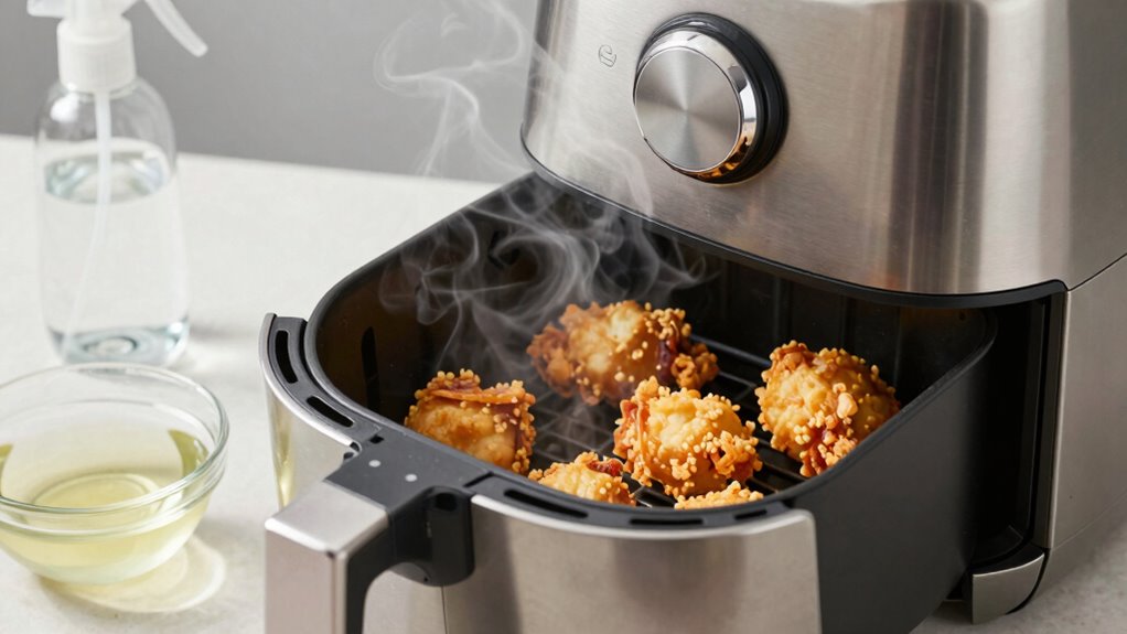 vinegar and water reduce smoke