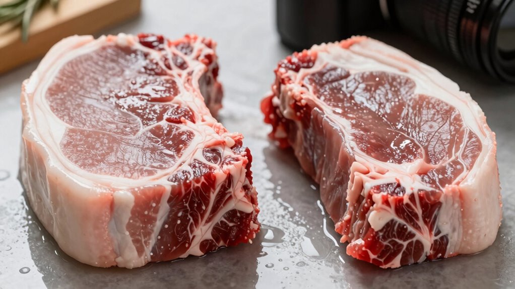 water loss and protein contraction