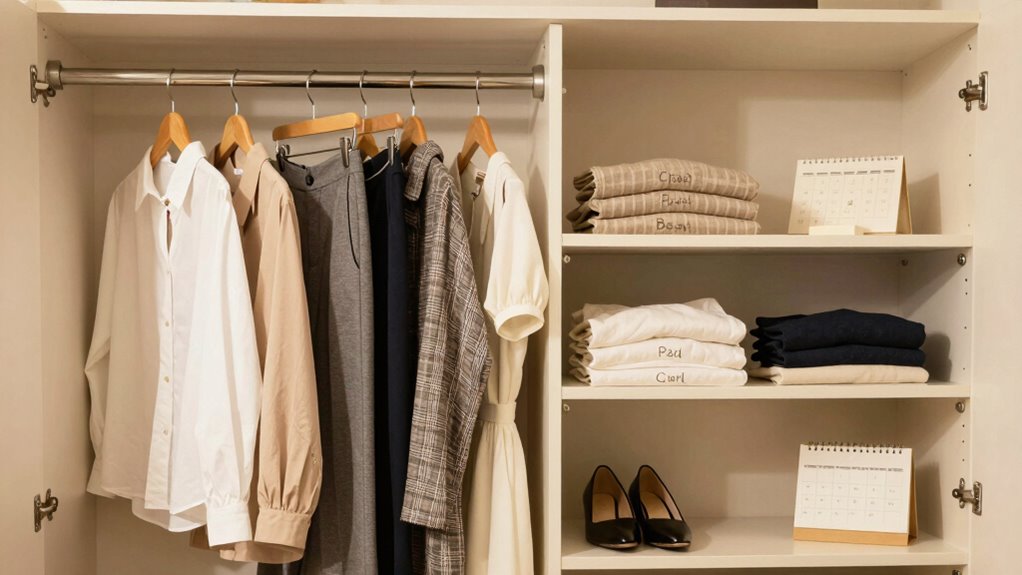 weekly wardrobe preparation routine