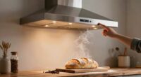 baking smells ventilation timing