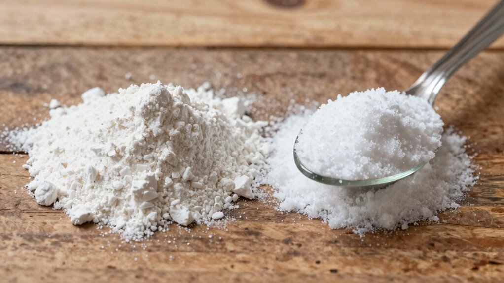 chemical differences in leavening