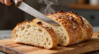 cool before slicing bread