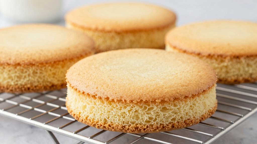 flat even cake layers