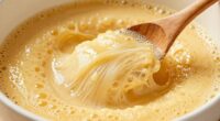 gluten develops batter structure