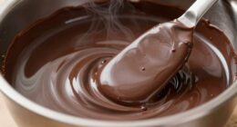 melting and cooling chocolate