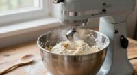 mix dough gently efficiently