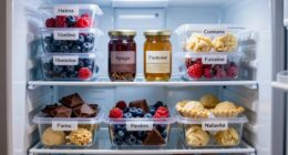 organized frozen baking supplies