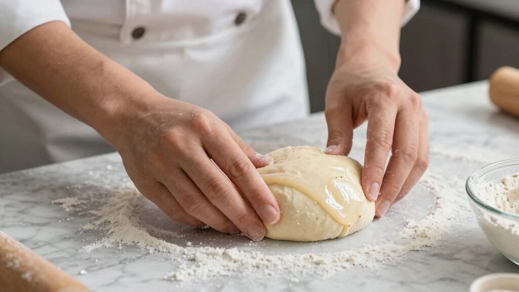 rest hydrate knead gently